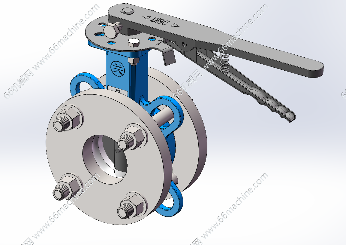 手动蝶阀DN40-50（翻板阀）