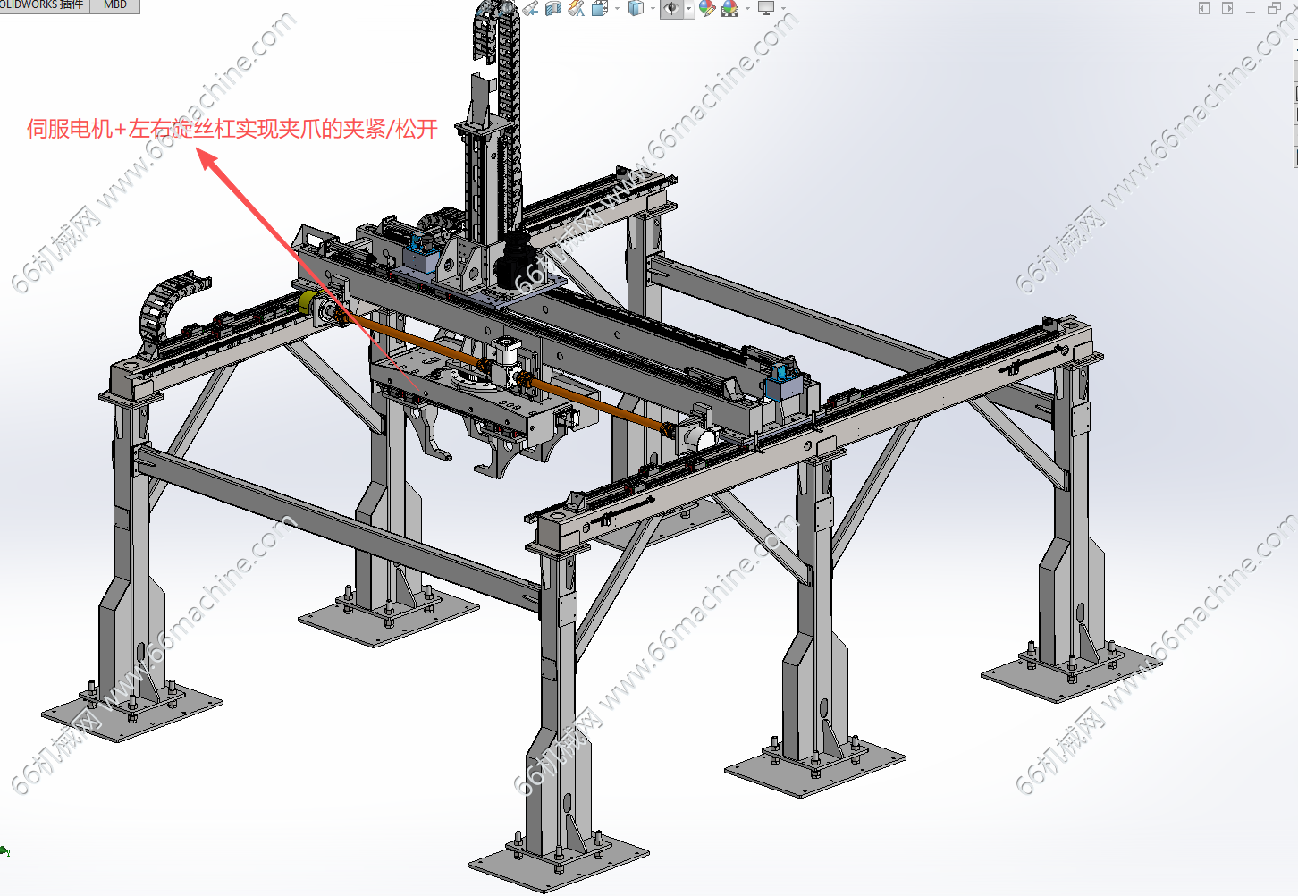 某企业重型龙门抓取移栽机