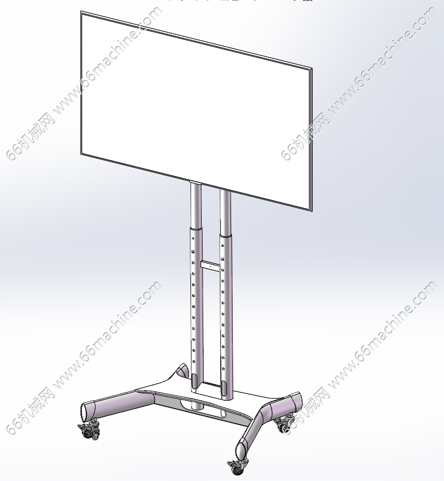 移动式显示屏升降支架【电视落地式升降支架】