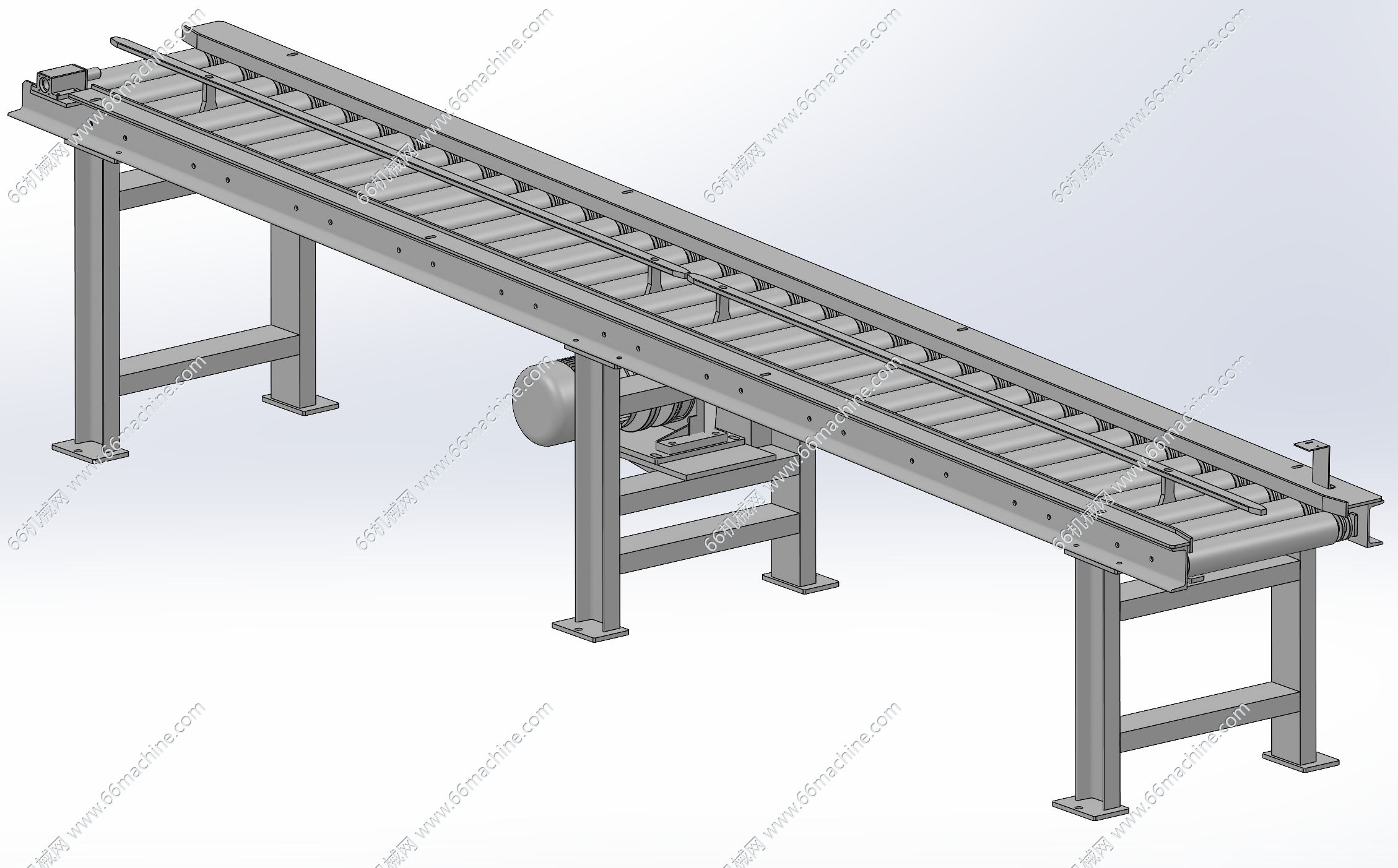 四缸发动机缸体辊道输送线