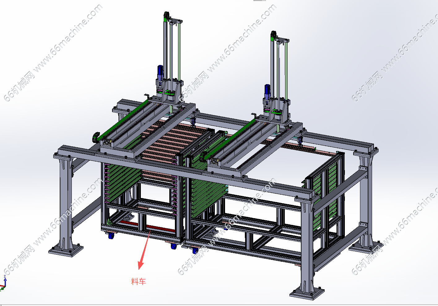 长短产品上料设备（双工位上料机构）