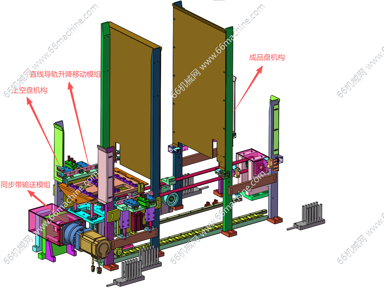 托盘上下料机构（用于空托盘堆叠）