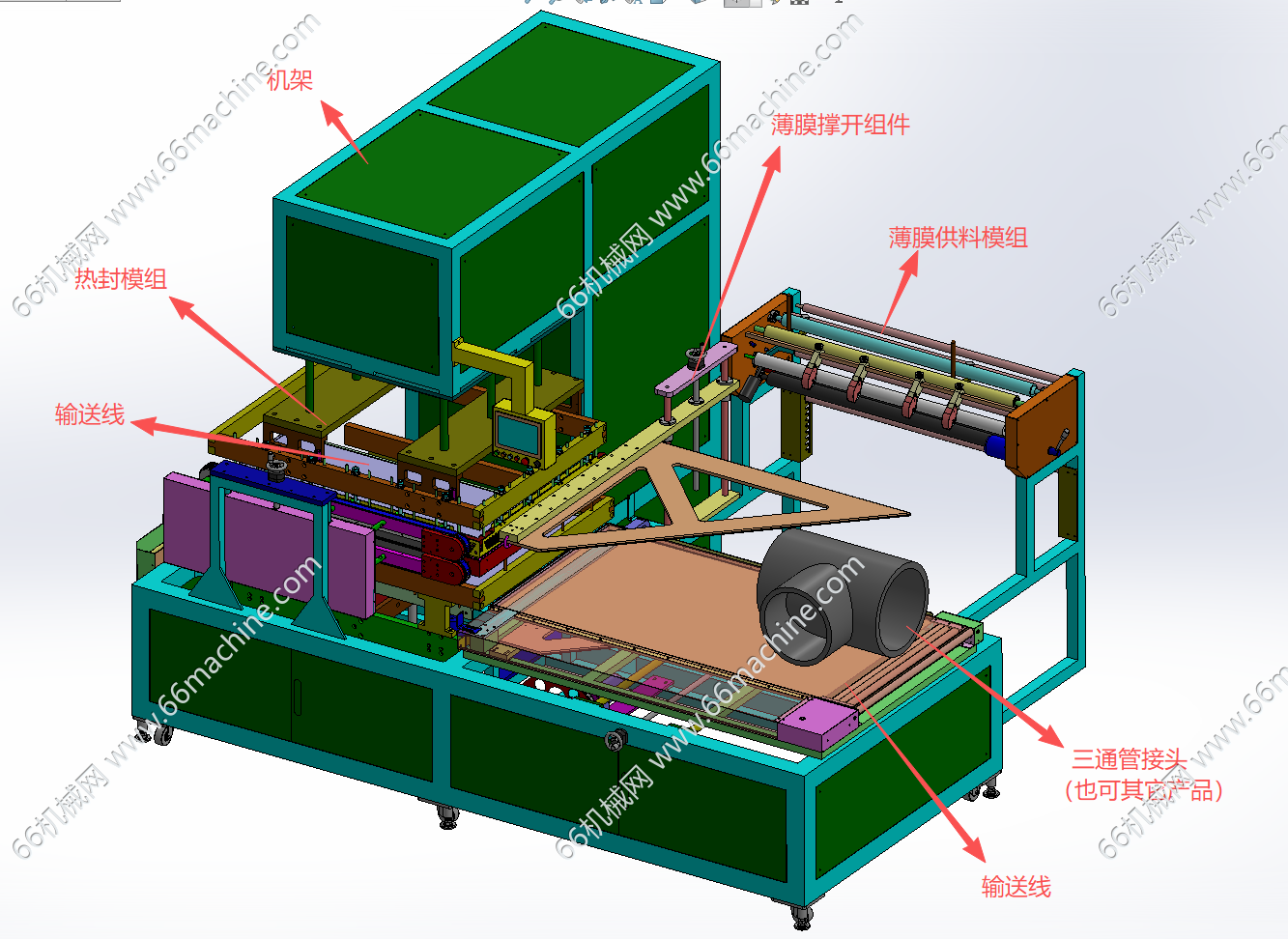 通用型薄膜包覆热封包装机【覆膜热封封口机】