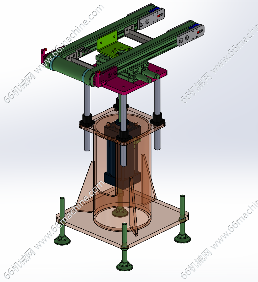 顶升旋转双列皮带线