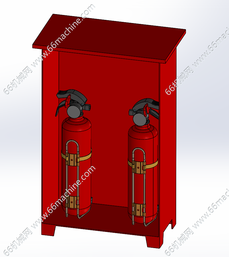 双筒灭火器箱