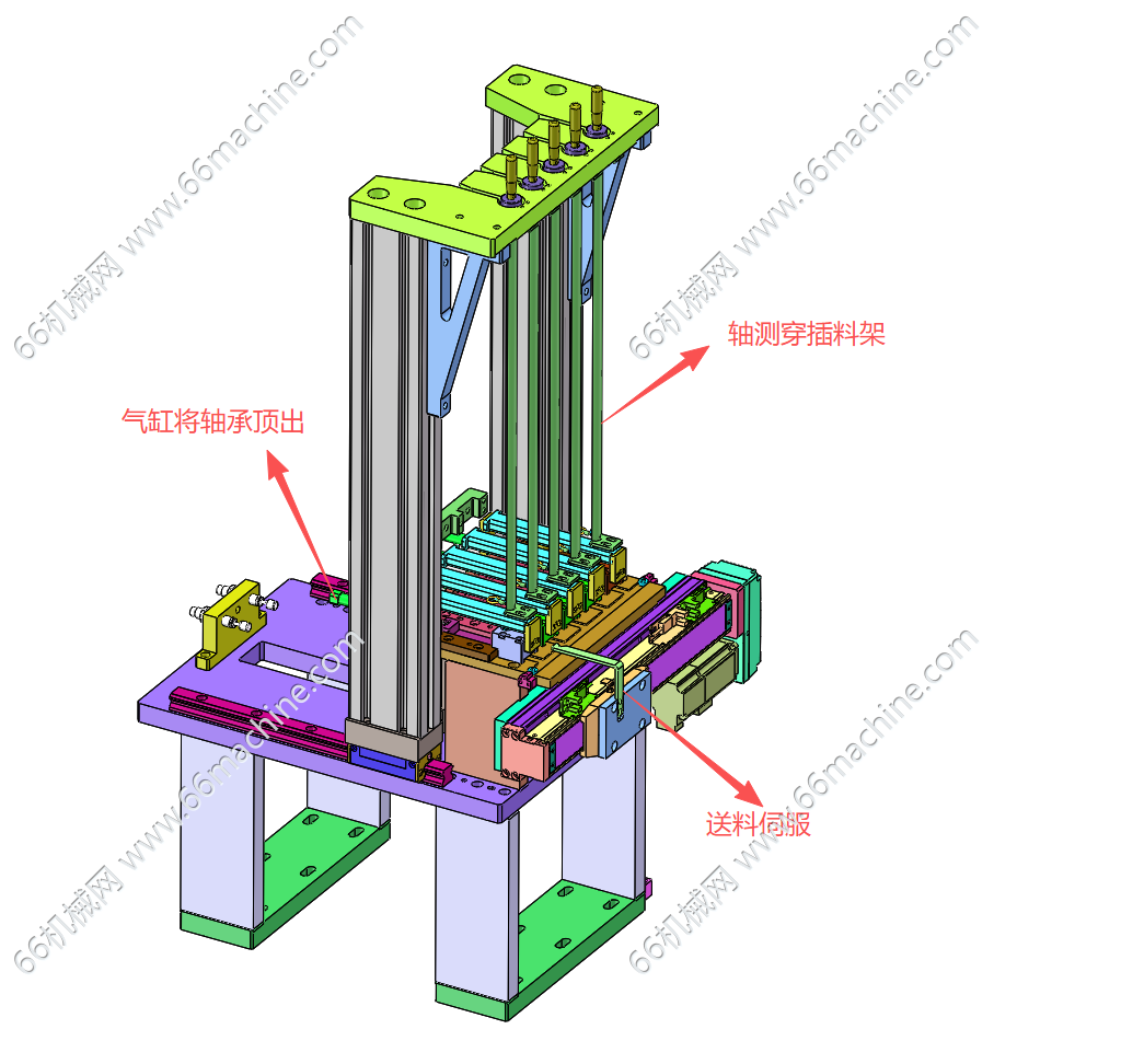 气动错位轴承送料机构（轴承、O型圈等类似件供料机构）