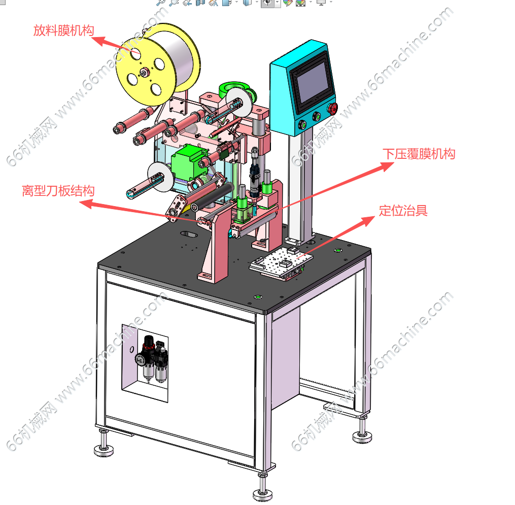 外置式辊轮覆膜机