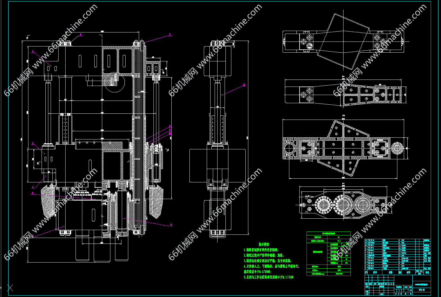 1500吨双柱锻造液压机
