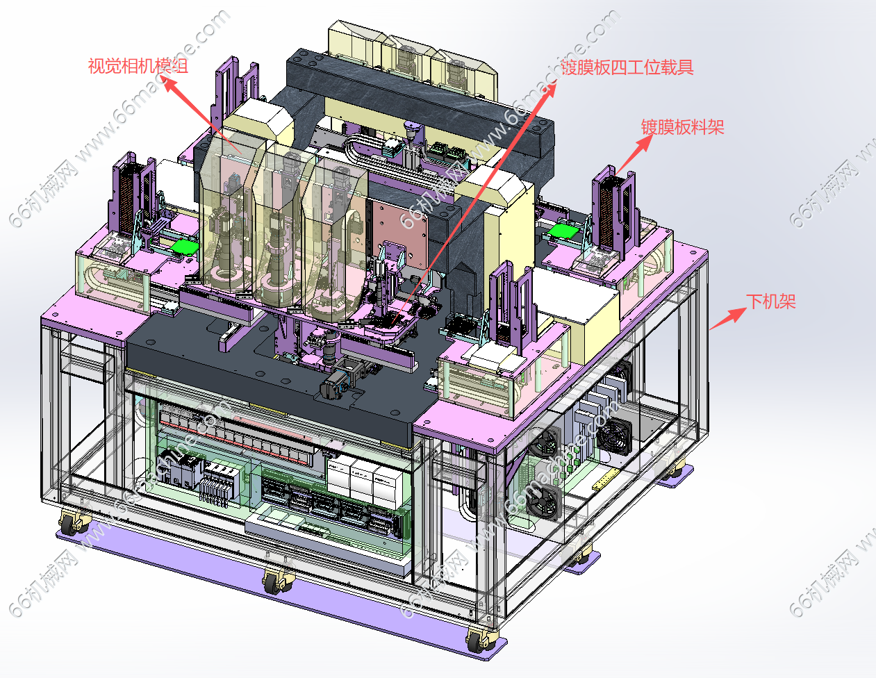 某企业镀膜板视觉外观检查机