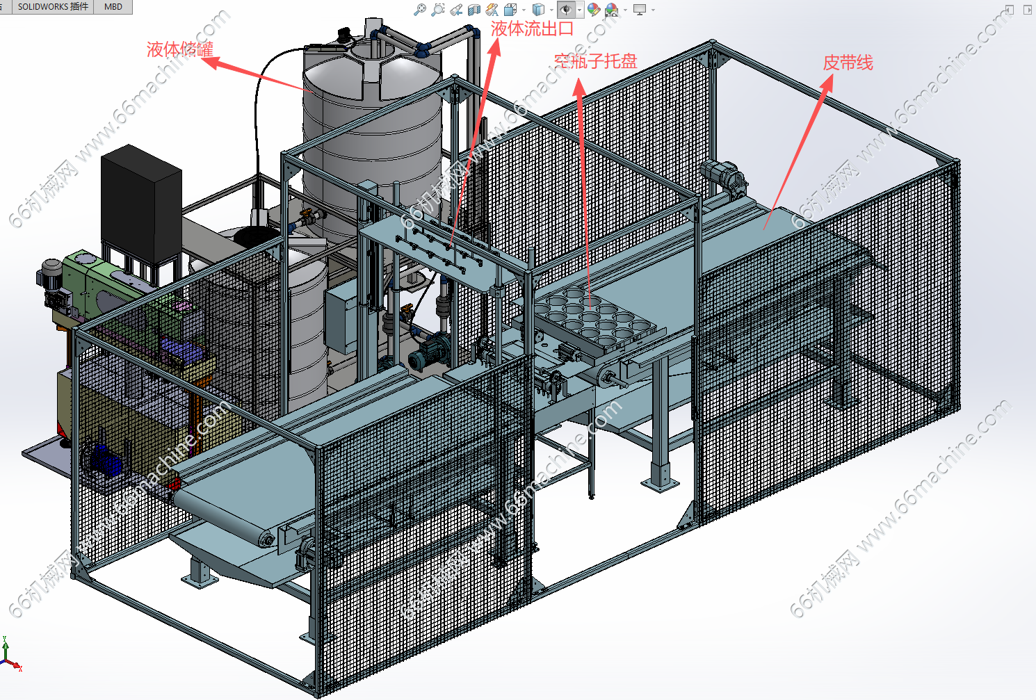 自动化液体灌装生产线