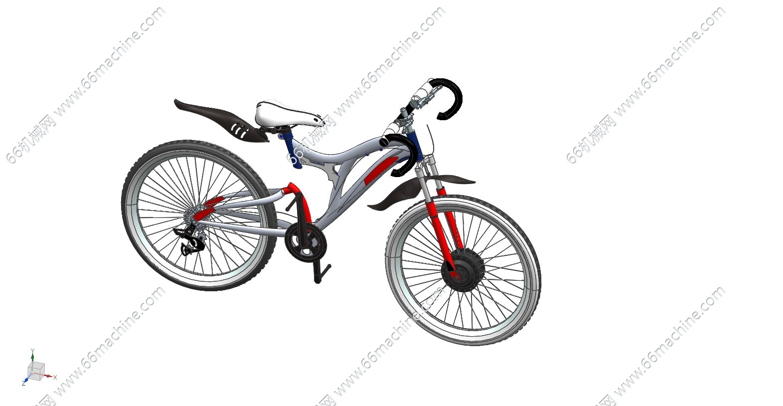 自行车3D数模