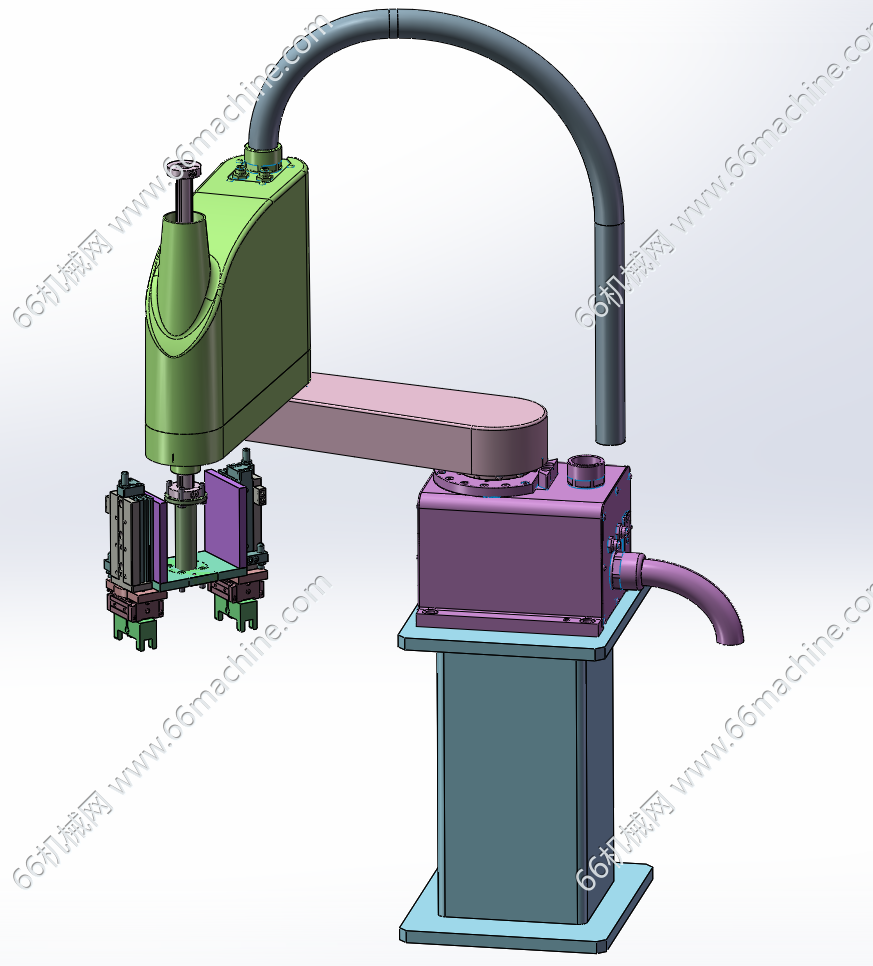 带双夹爪的四轴机器人（四轴夹取机构机械手）