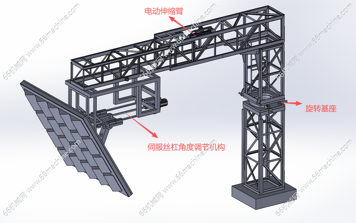 可伸缩旋转照明灯