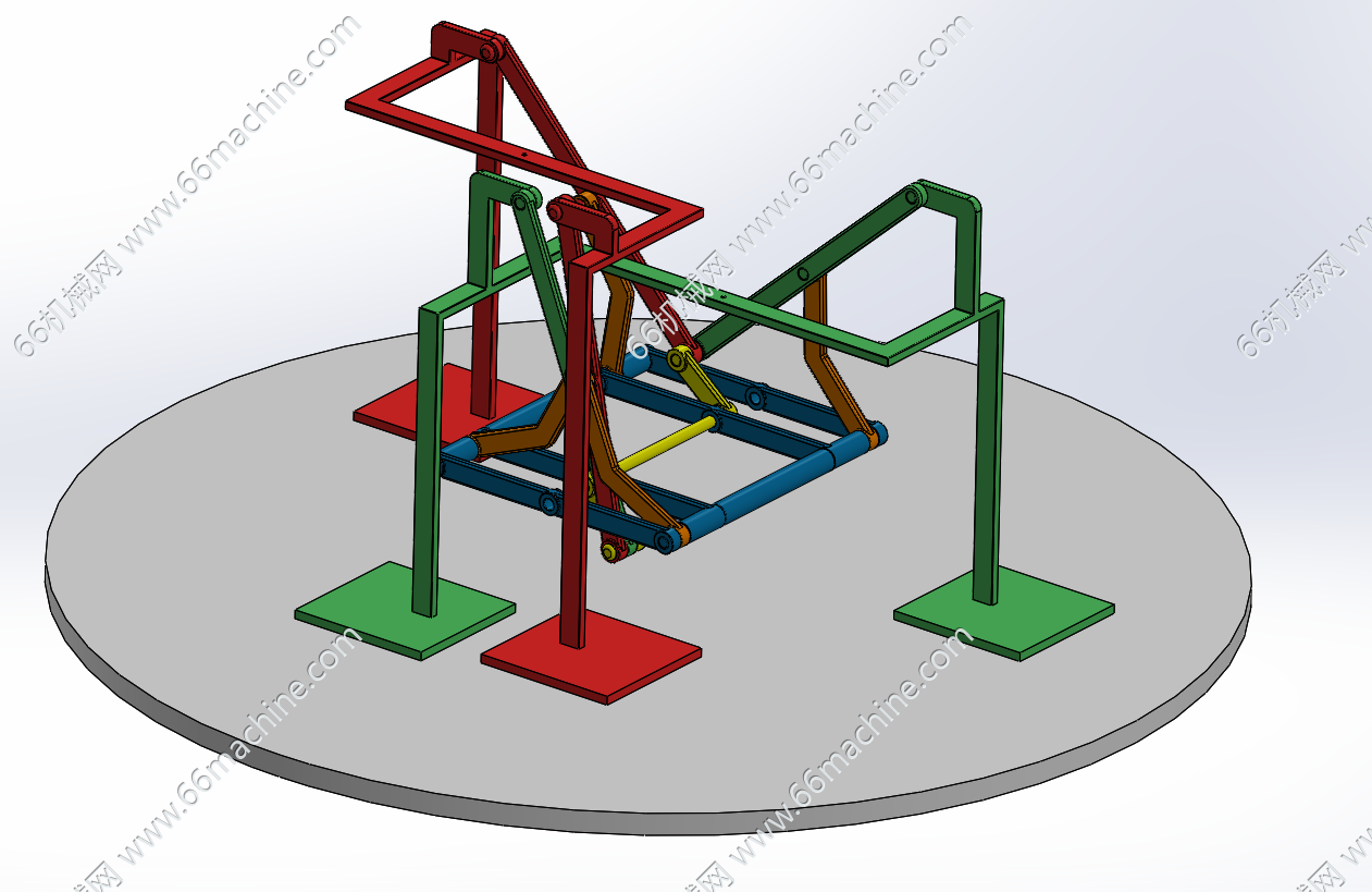 契贝谢夫步行机（四足机构）