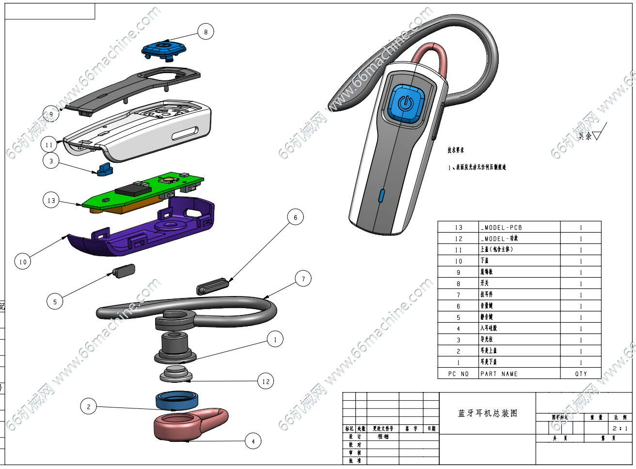 某企业蓝牙耳机