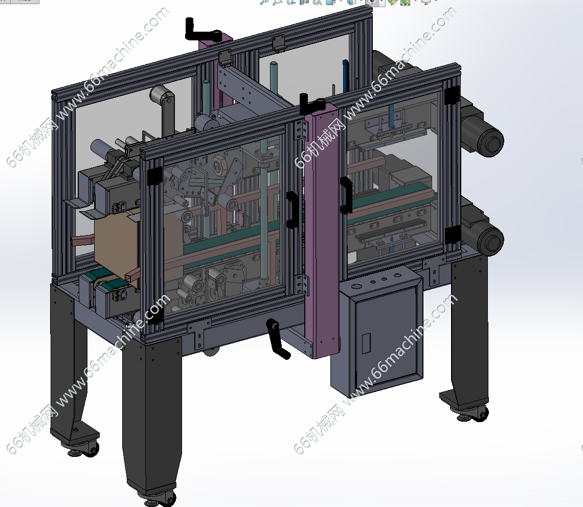 某企业全自动角边封箱机