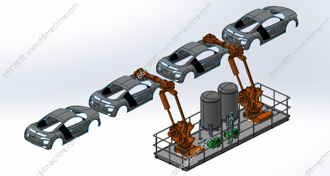 基于机器人的汽车车身喷涂生产线