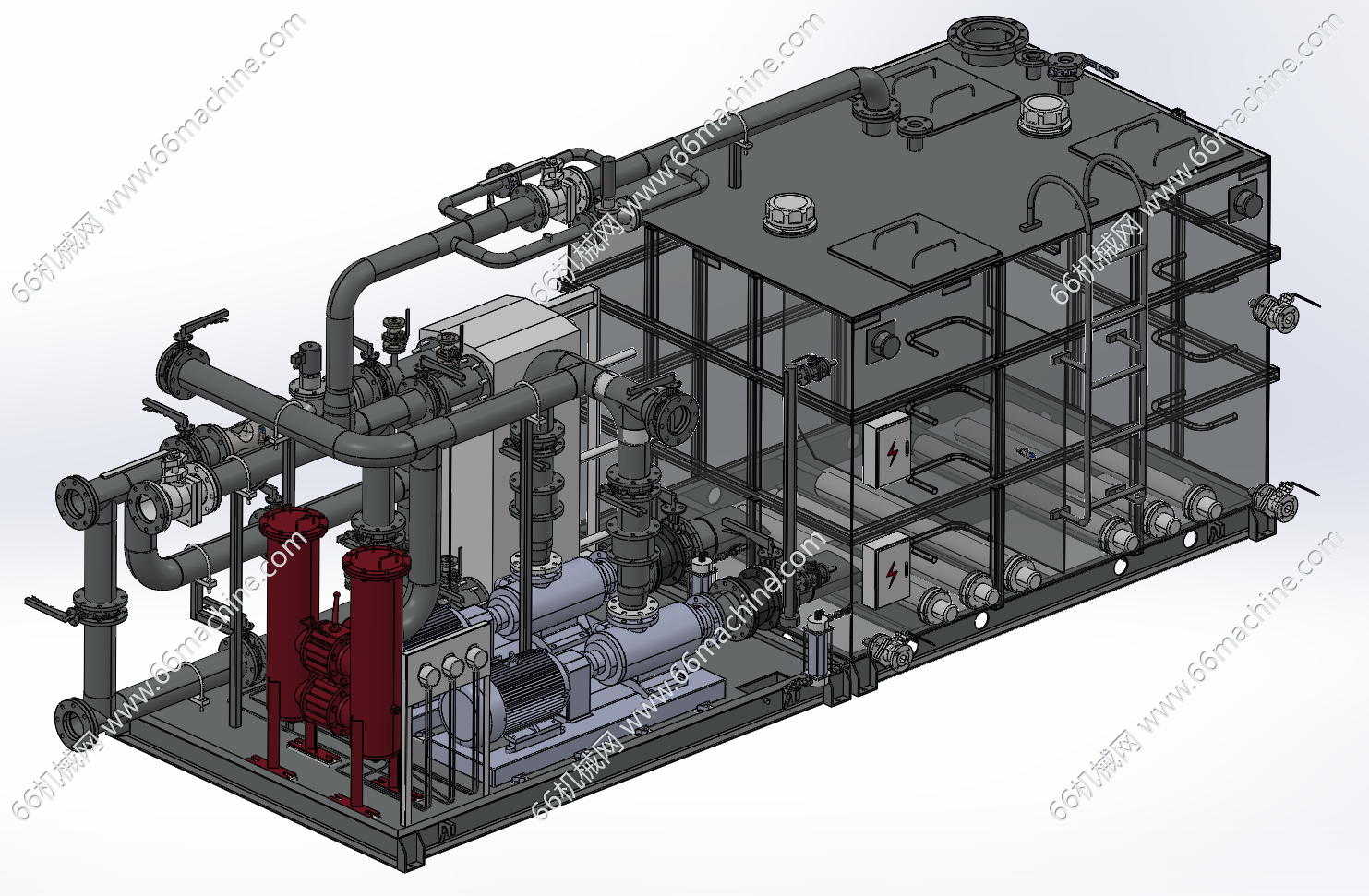 二十辊轧机液压站3D+CAD
