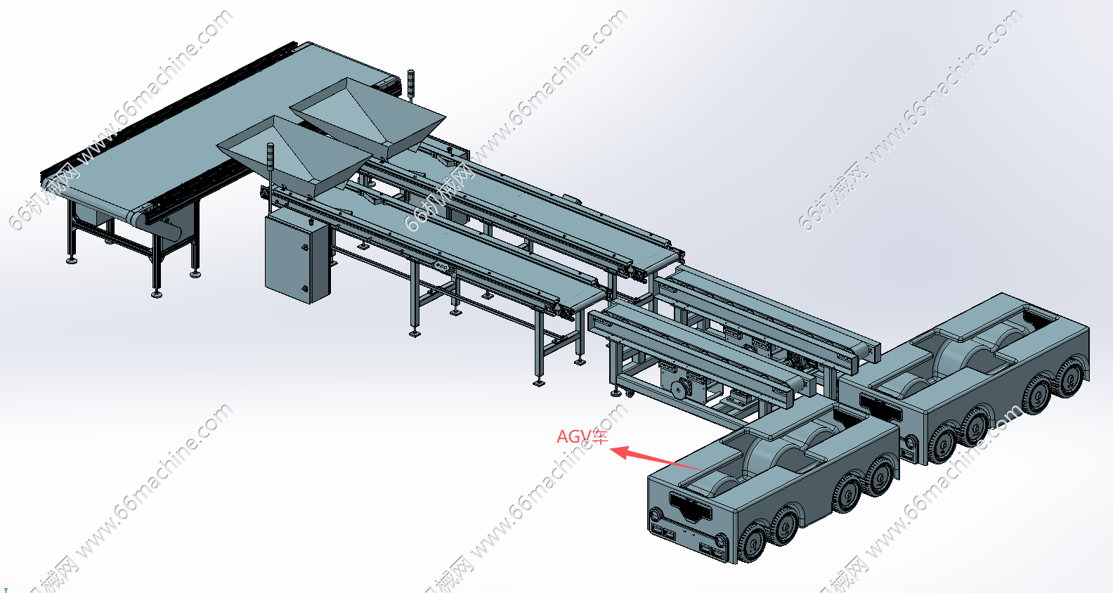 自动化货物装卸与AGV输送系统