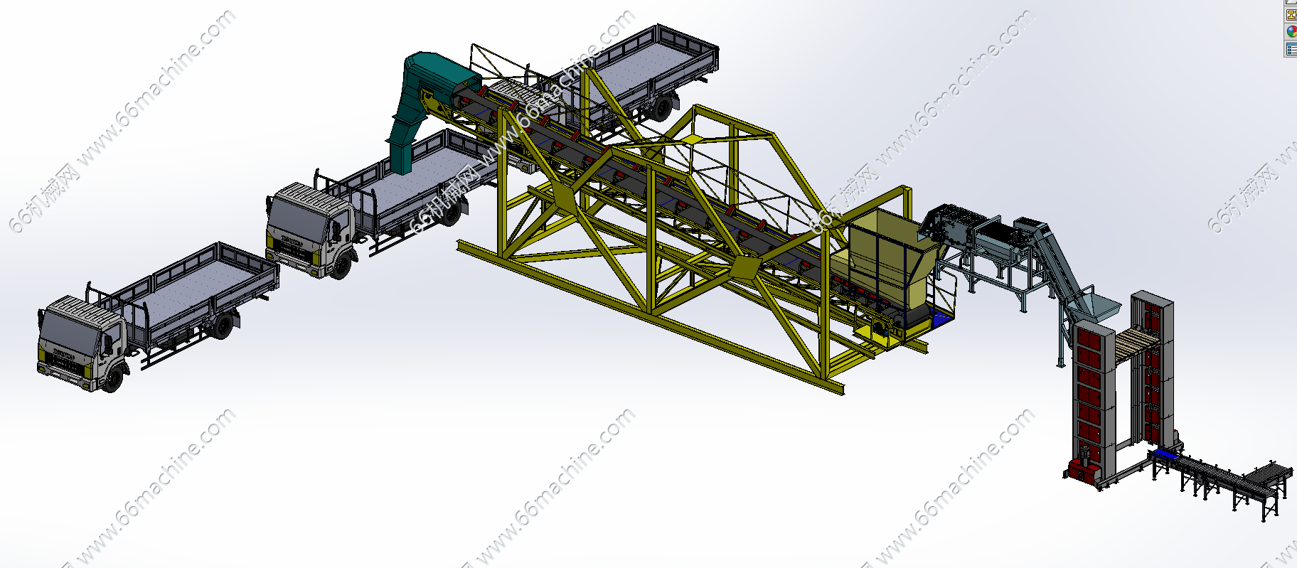 粮食、煤炭、矿石等装卸输送工作站