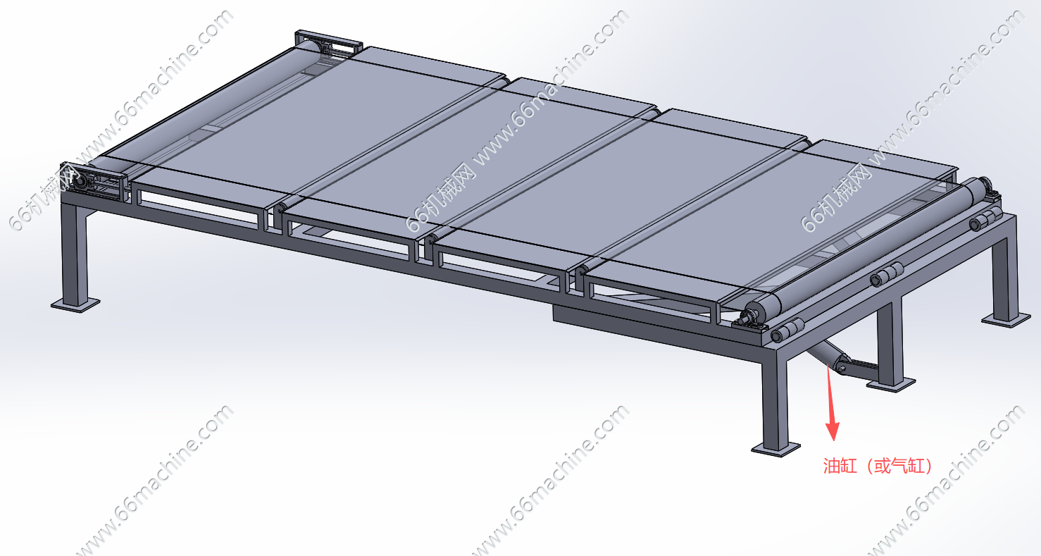 可调节角度倾斜皮带输送线