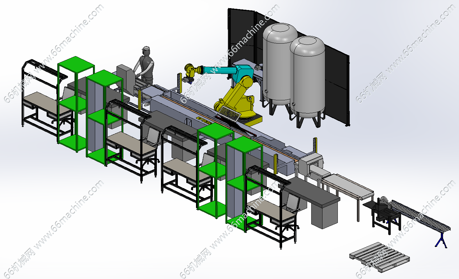 基于机器人的胶合板自动化配送系统