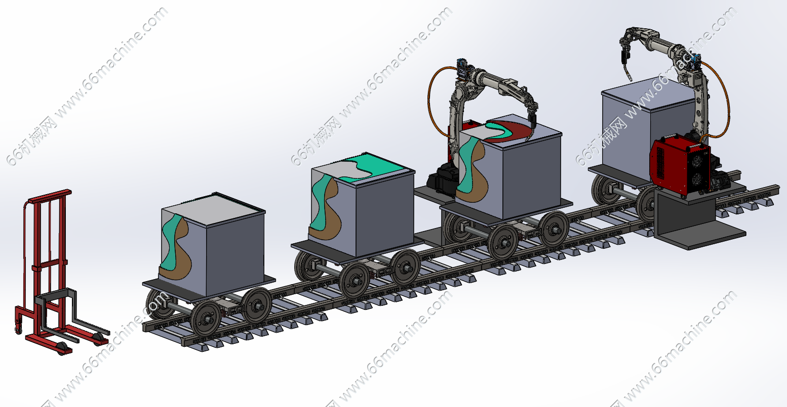基于机器人的轨道式焊接工作站
