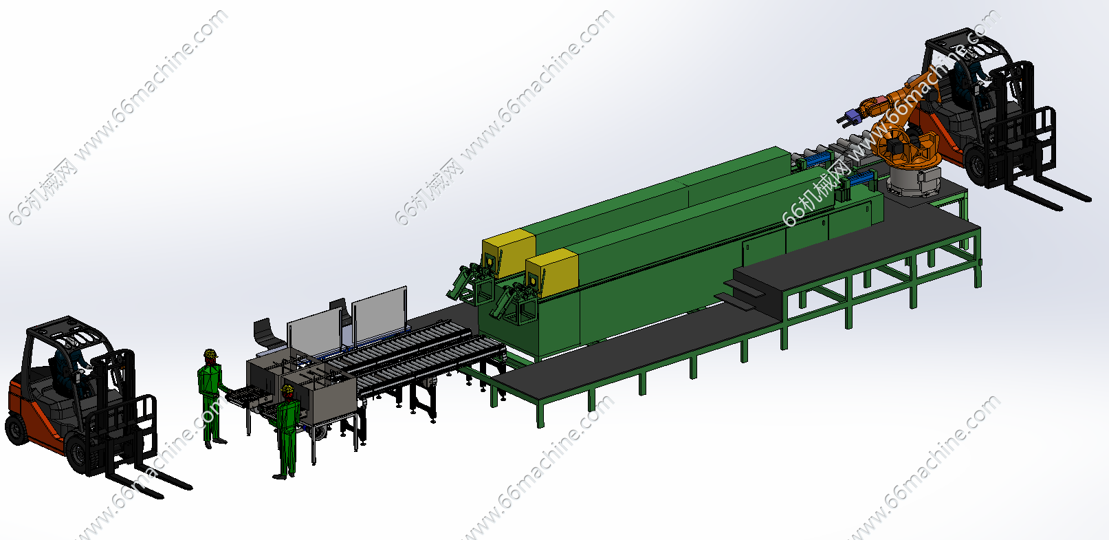 基于机器人的工件装卸系统