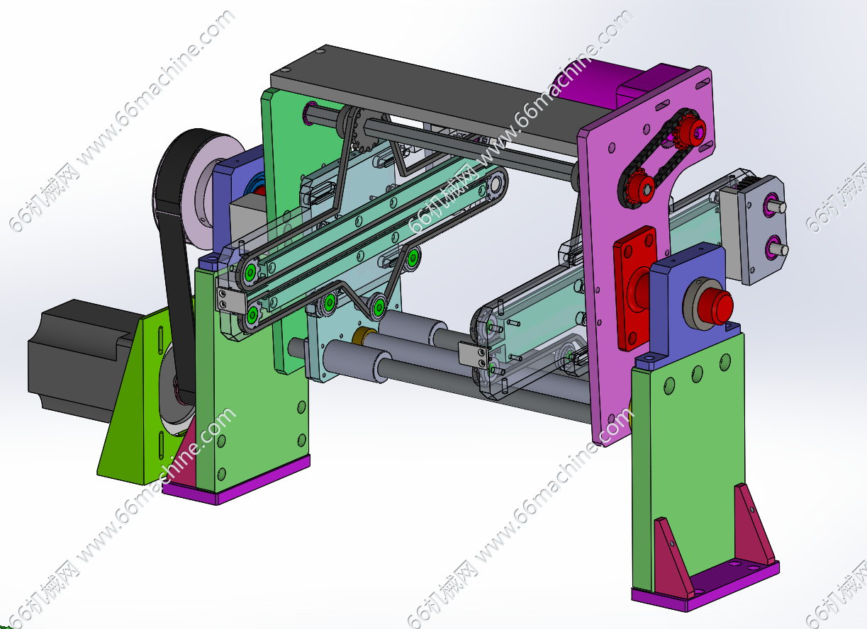 间距可调式翻板机构（翻转机构）