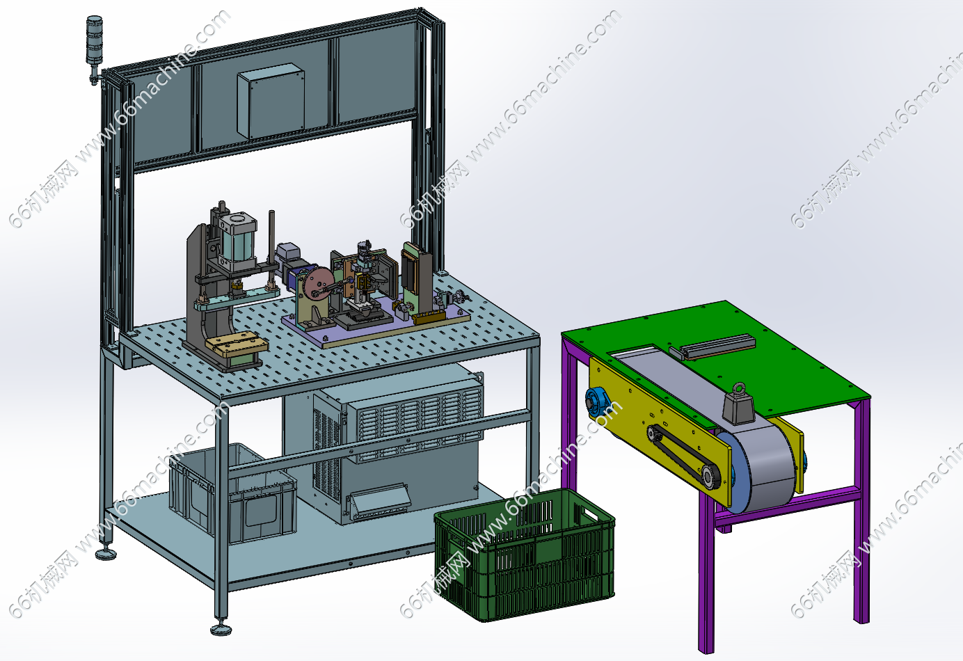 产品打磨及压装工作站