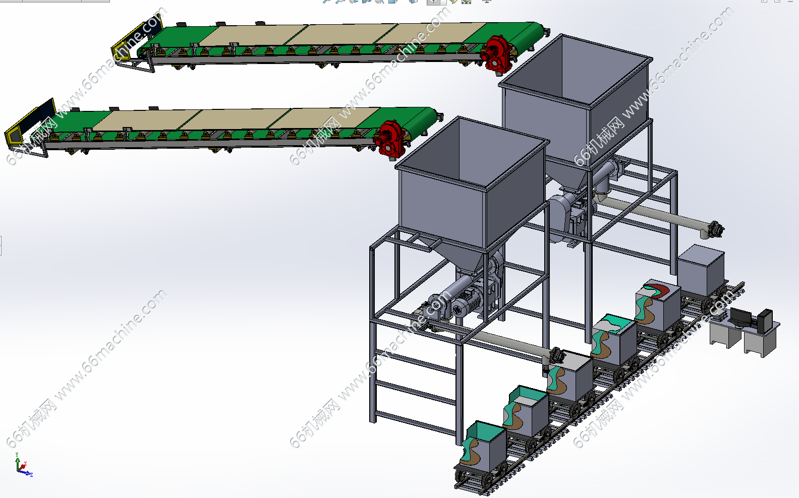 粮食输送与分装系统