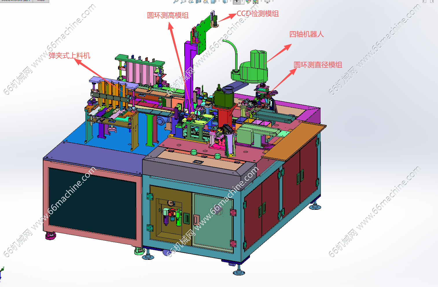 某企业圆环直径、高度及视觉检测机