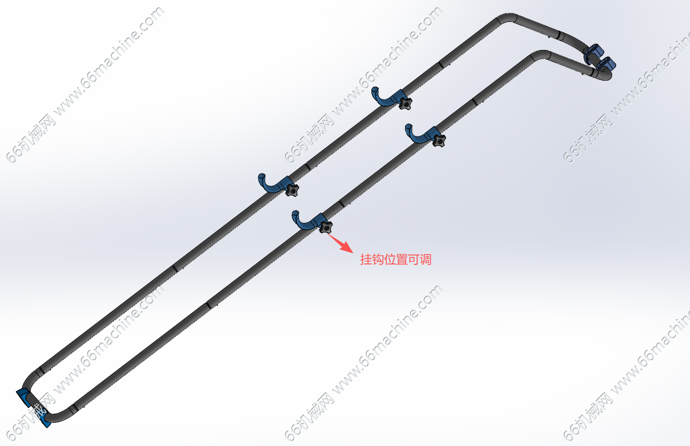 自行车伸缩挂架