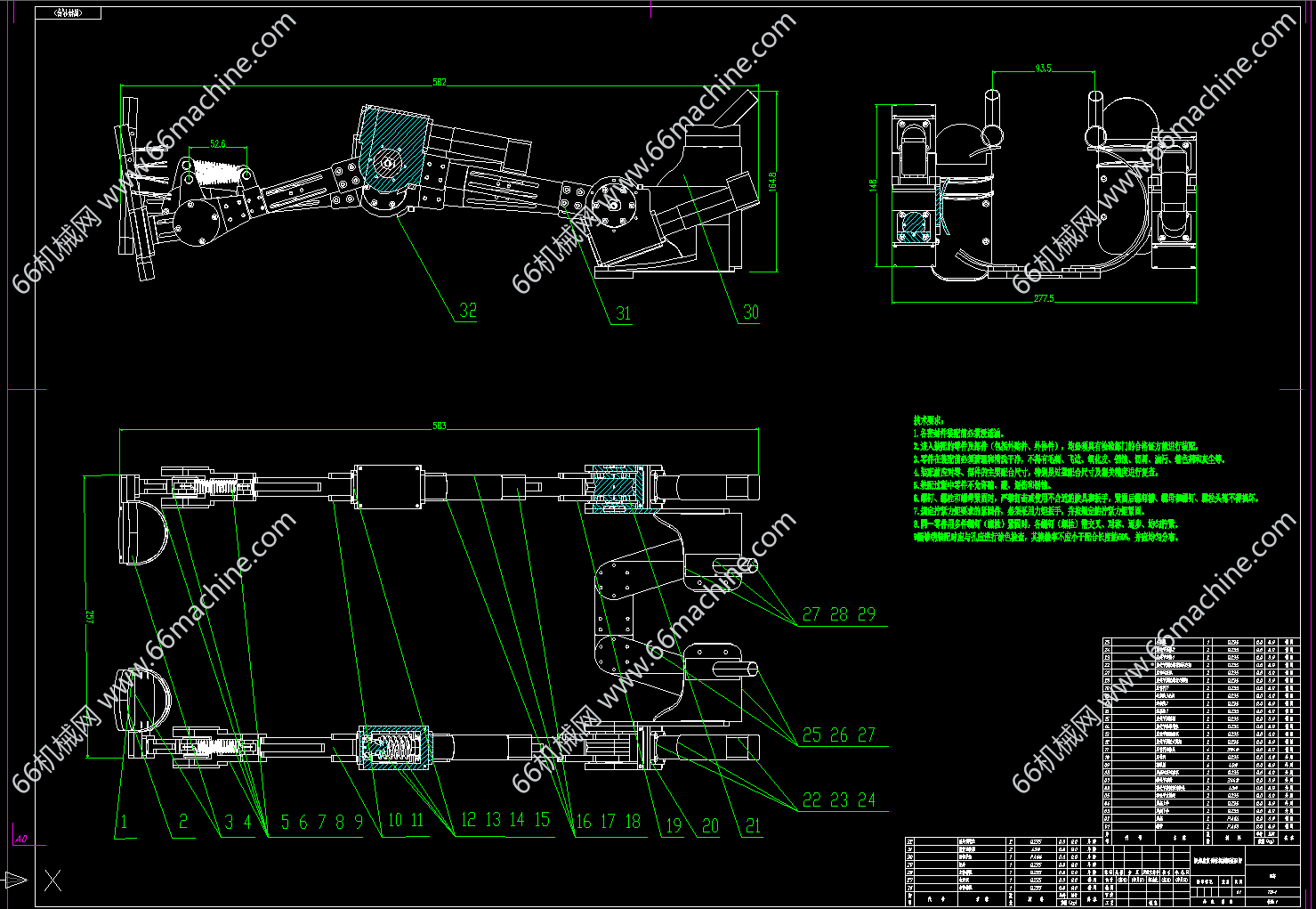 腿部康复训练机械腿（下肢康复训练辅助装置设计图9张）