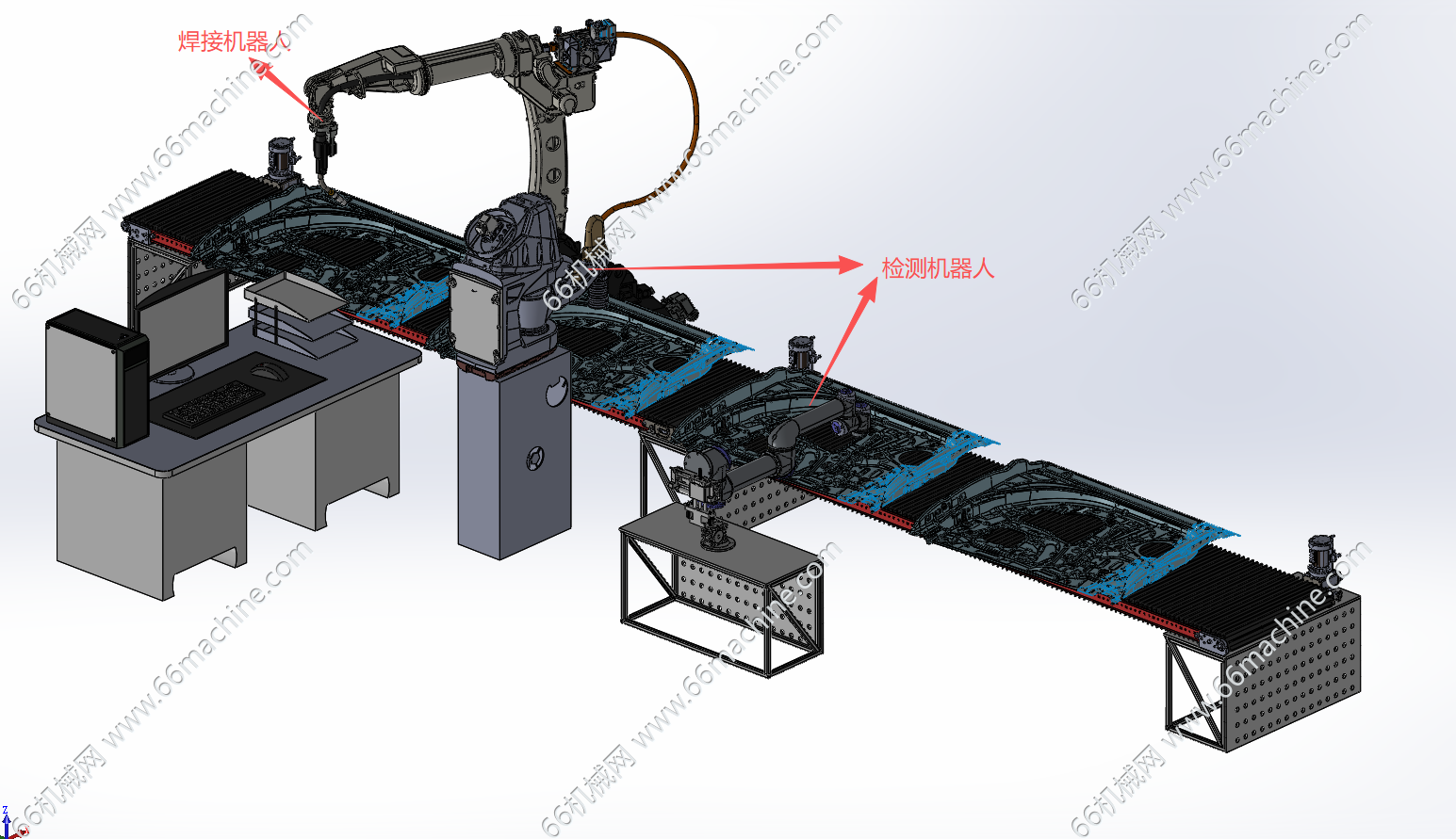 基于机器人的车门焊接、检测工作站