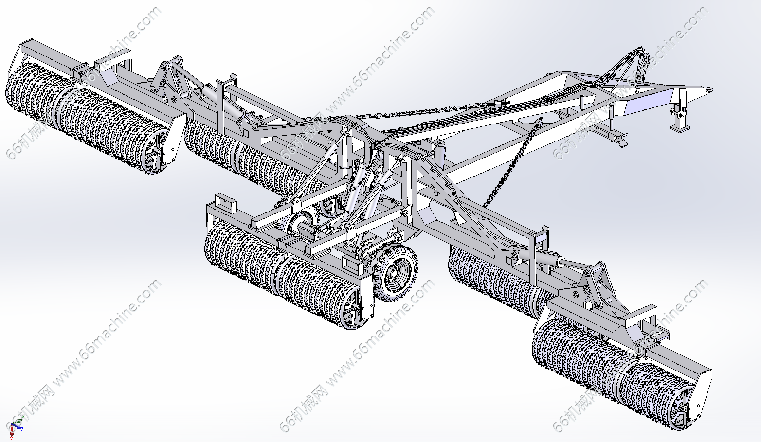 牵引式联合整地机（农业耕整设备）