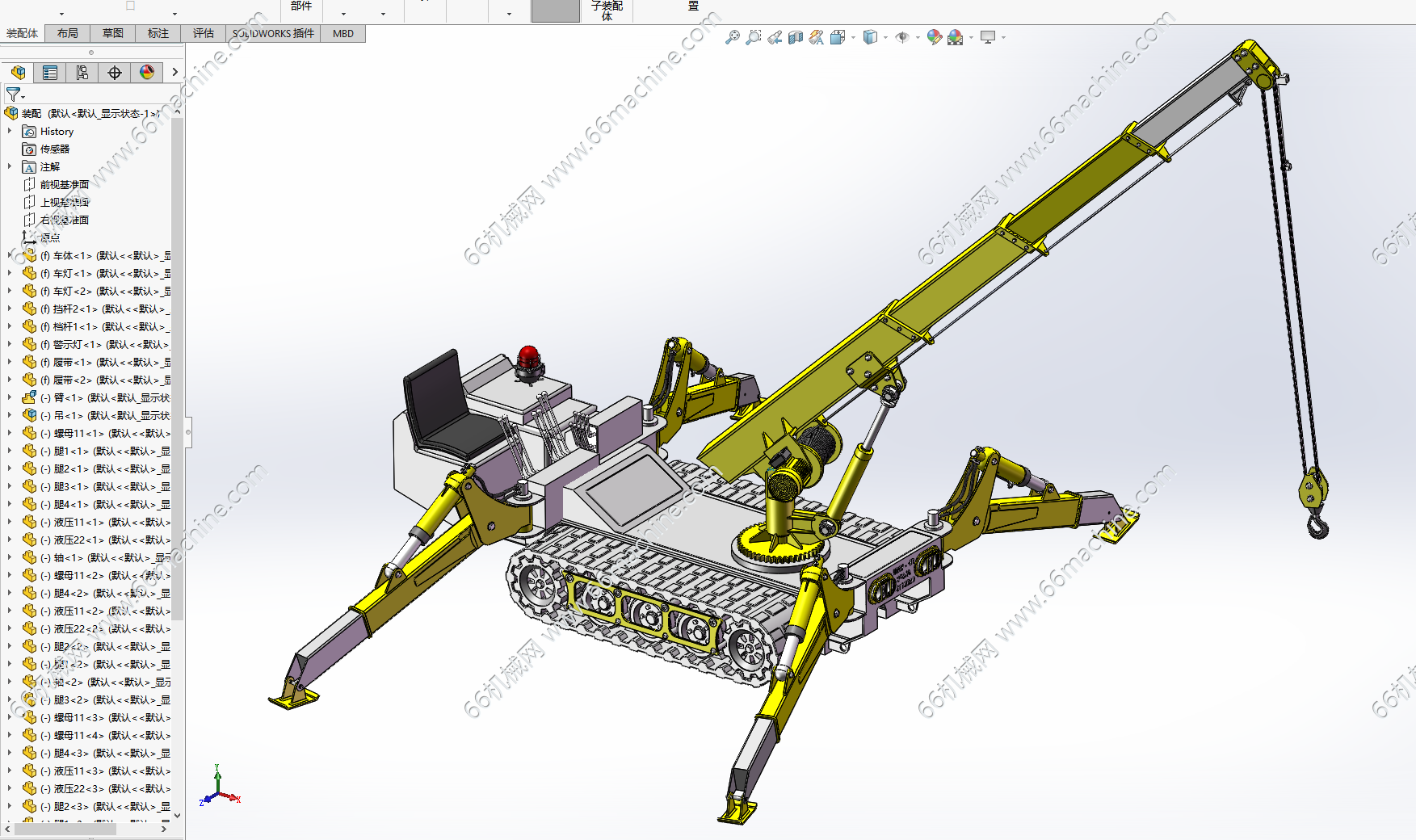 履带式蜘蛛吊车（起重机）