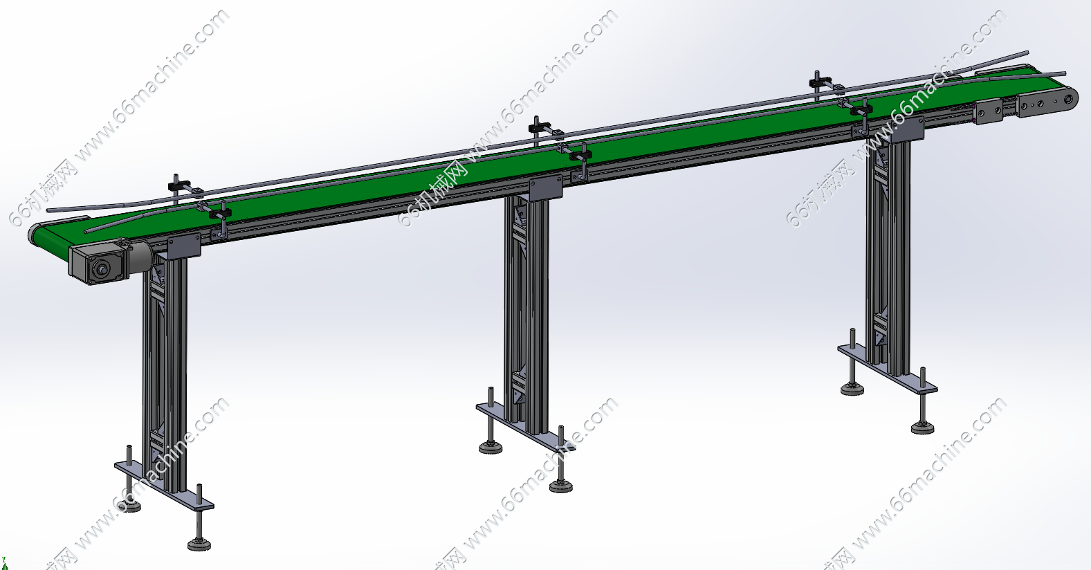 高架台水平皮带输送线（含扶稳架）