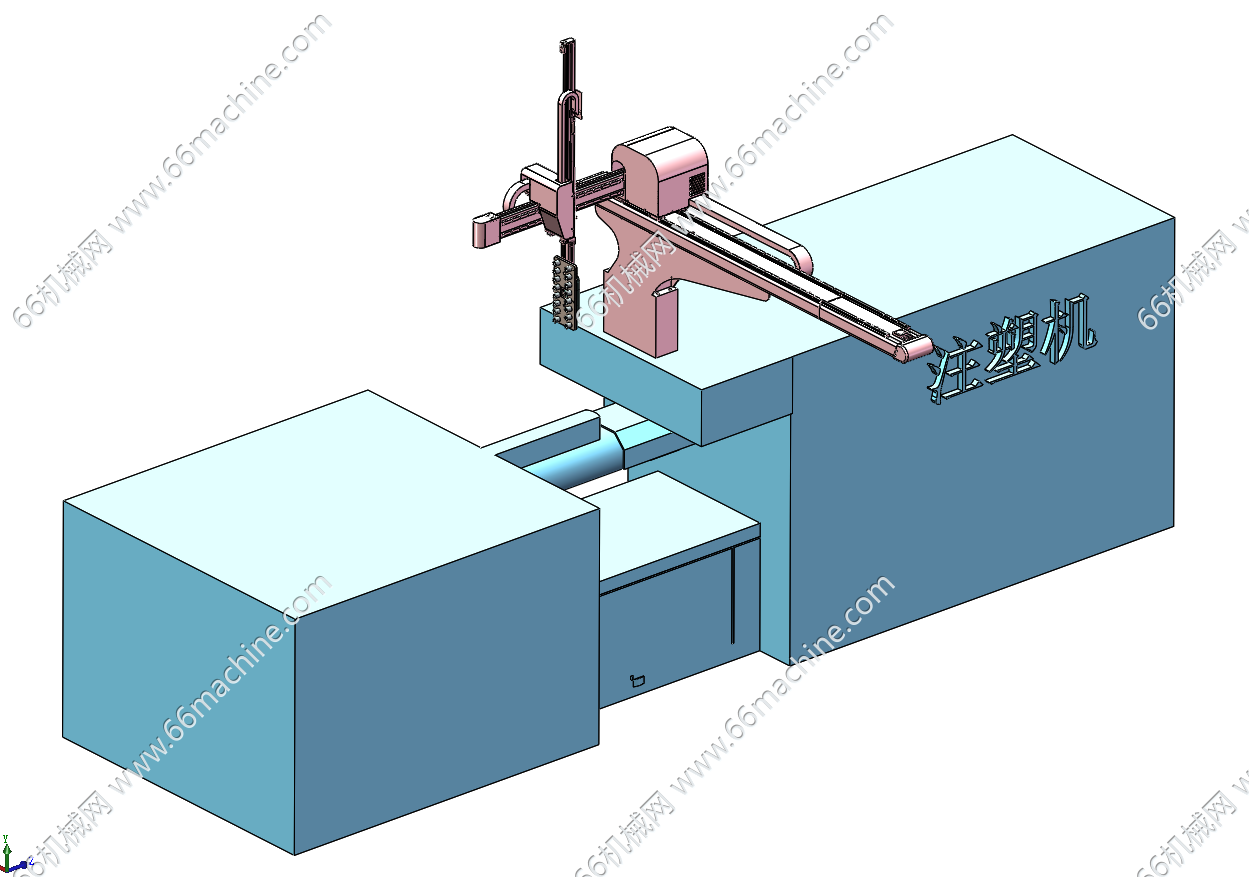 桁架机械手下料的注塑机