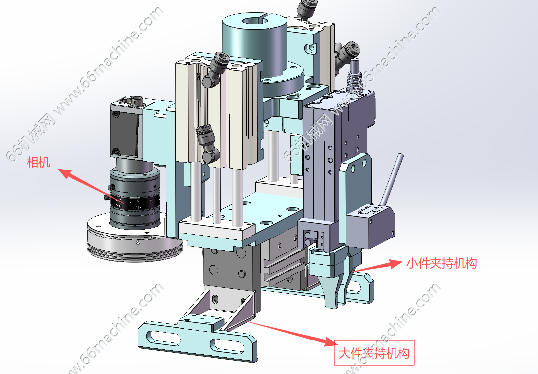 视觉引导的双夹持机构（末端夹爪）