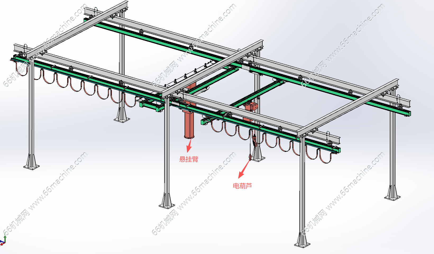 KBK龙门桁架起重机（含电葫芦）