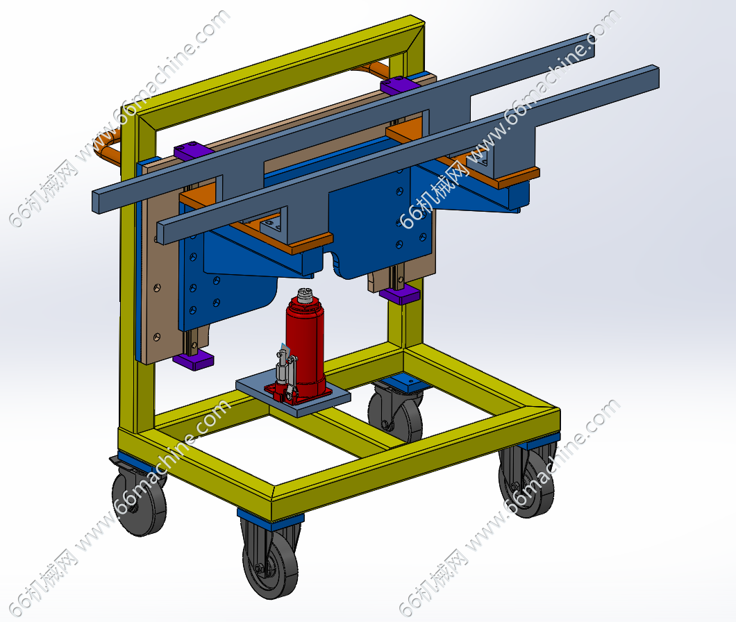 快速换模小车3D+二维图