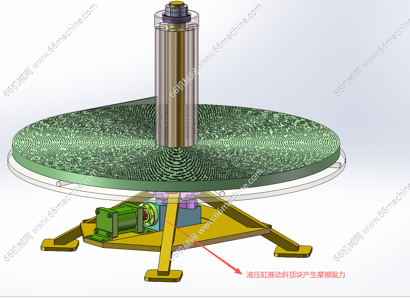 卷材阻尼放料装置