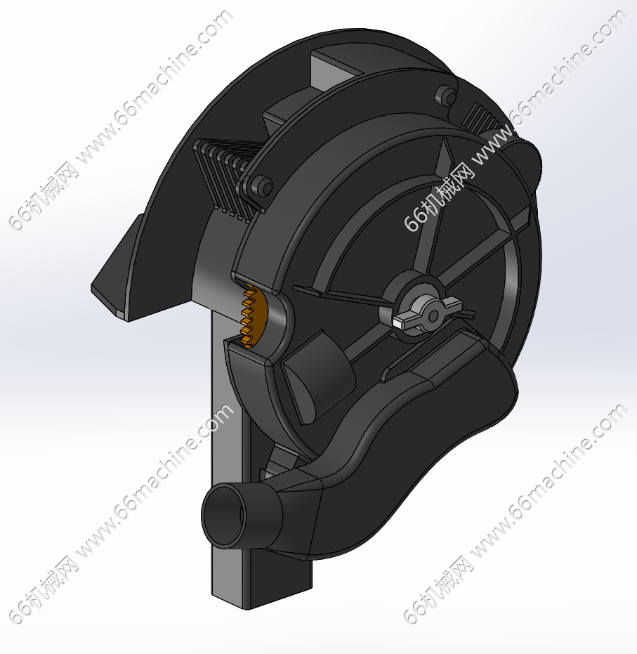 气吸式排种器（含爆炸3D）