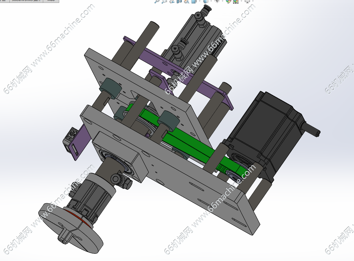 基于步进电机的旋转夹取机构（多用于O型圈的夹取）