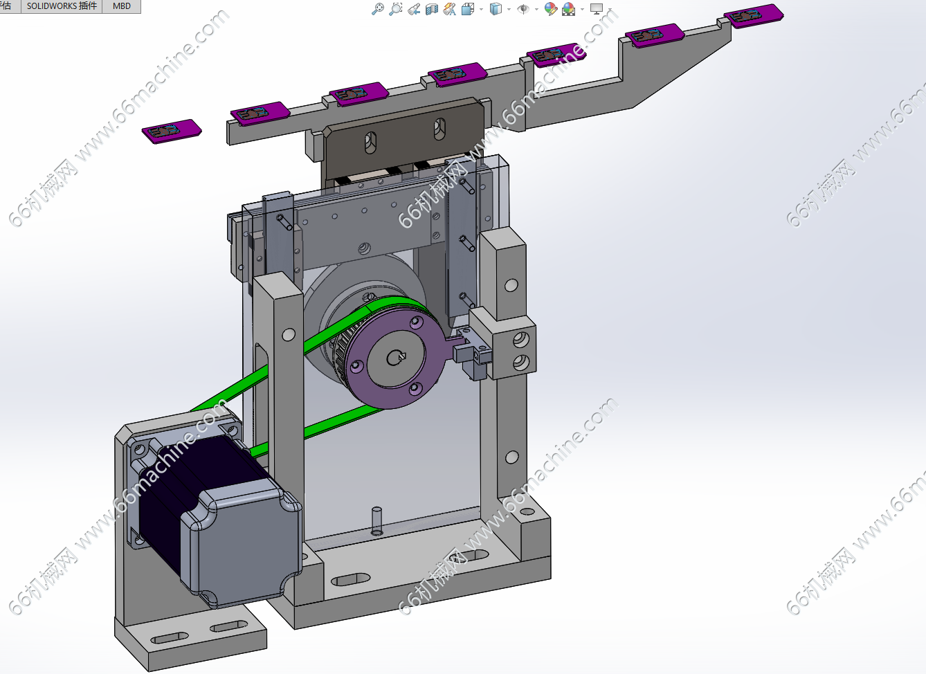 基于偏心轮的等距移栽机构