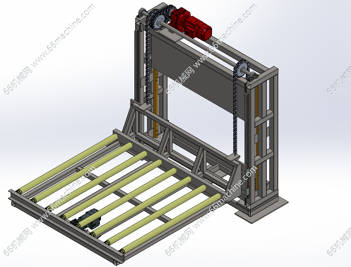 链条式提升滚筒输送机