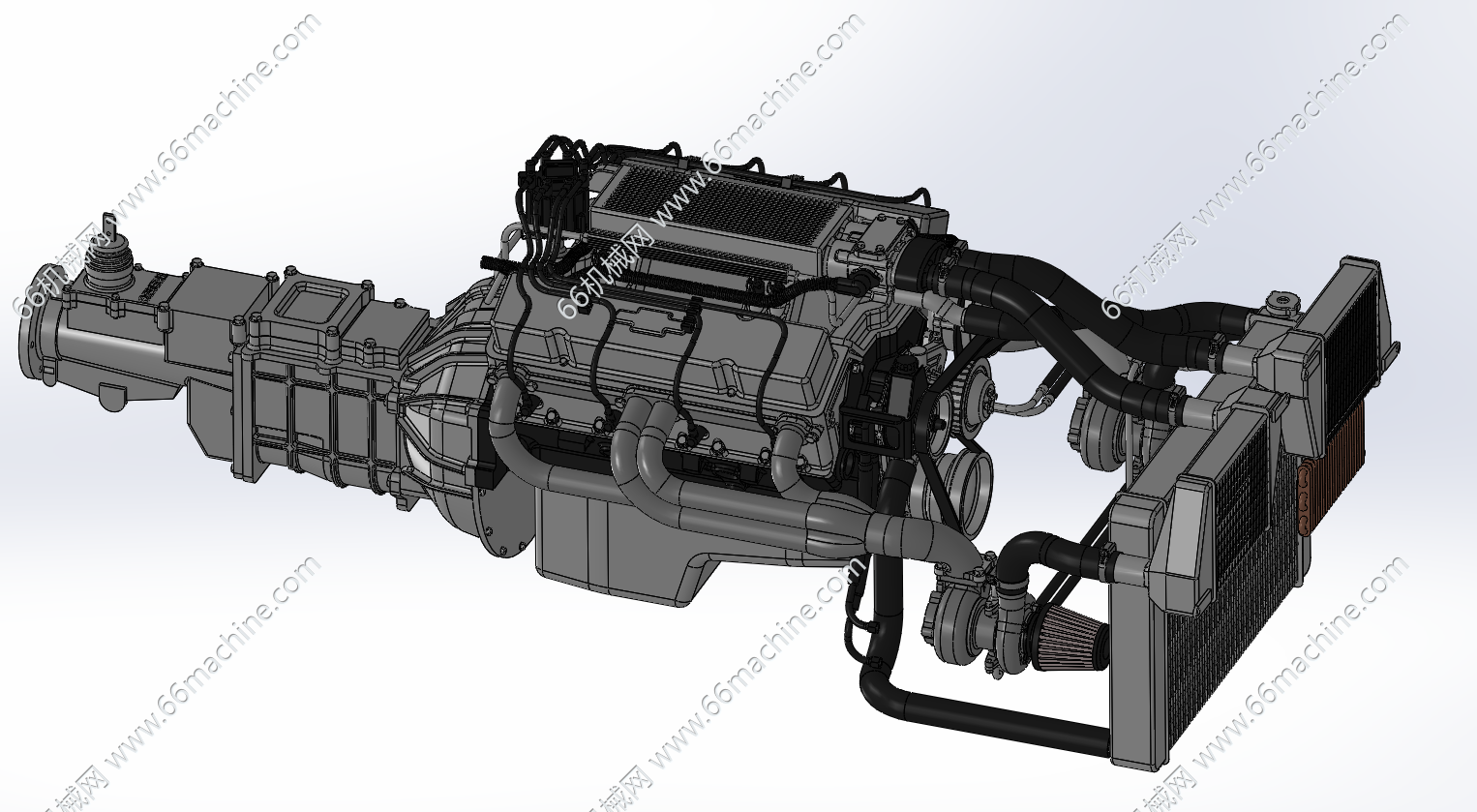 V8双涡轮增压器