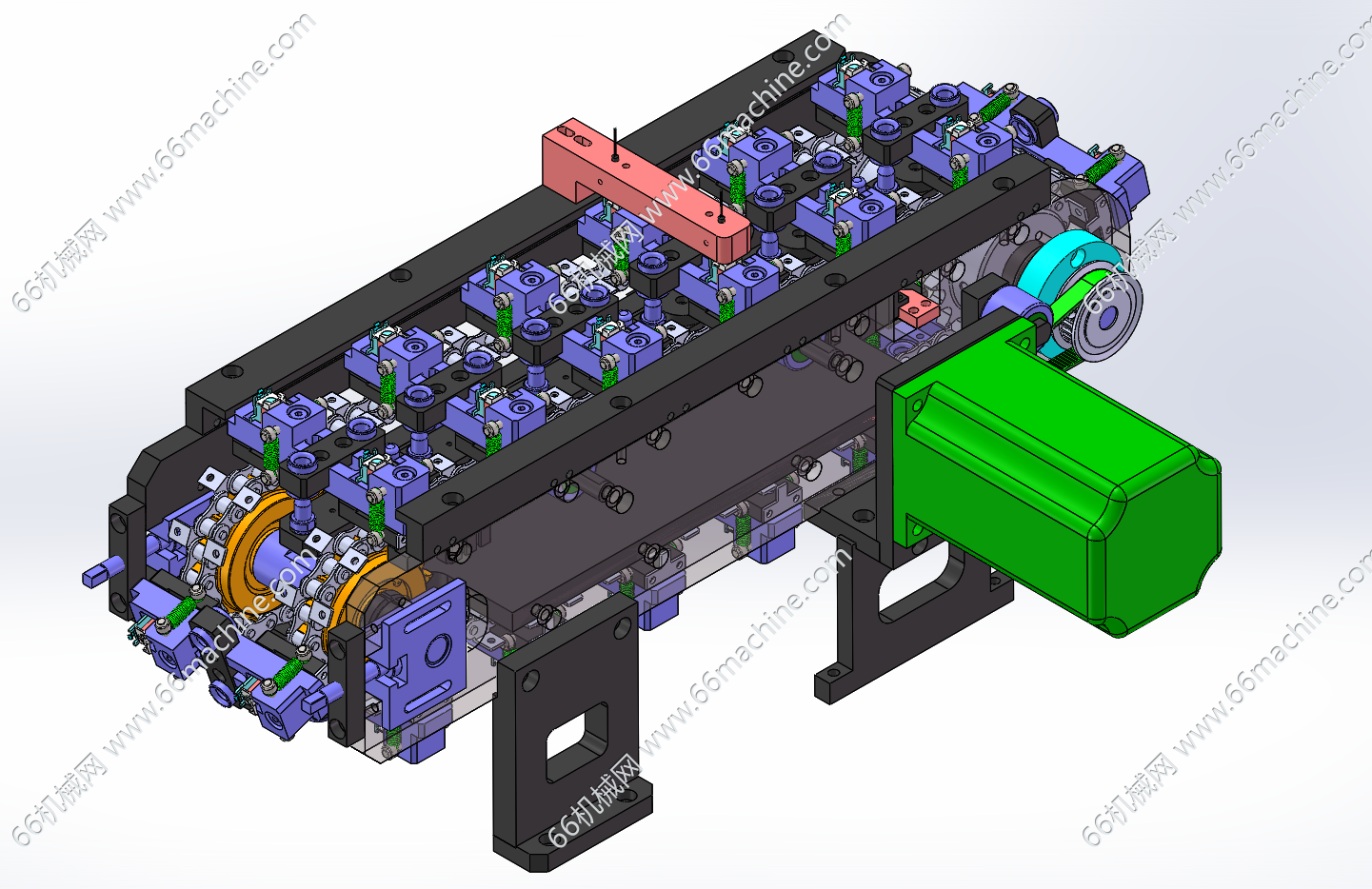 循环链条治具输送机构