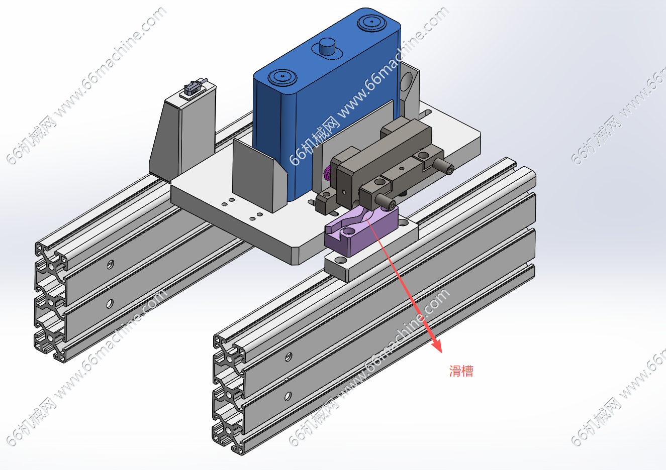 基于凸轮滑槽的自动张紧机构